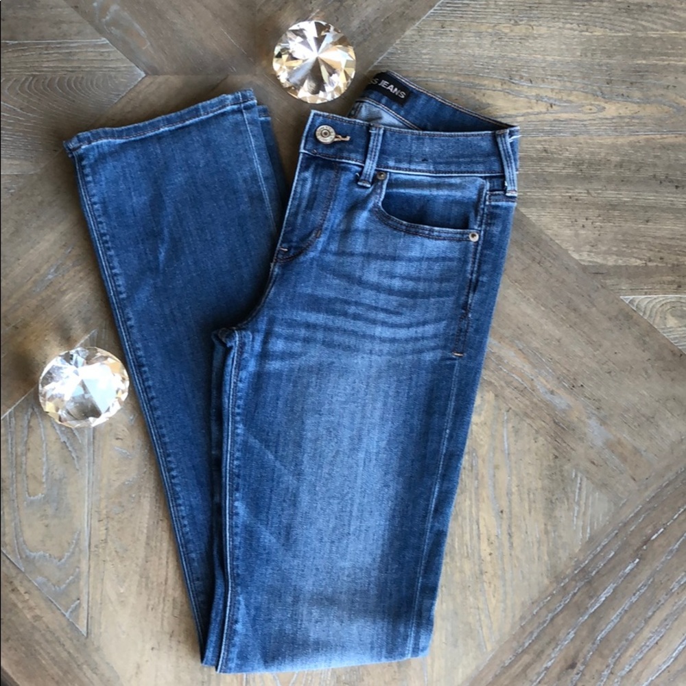 Express Jeans Barely Boot Mid Rise Size 2R